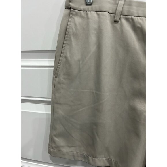 Haggar Mens Khaki Shorts Size 38 Classic Fit Flat Front - Picture 4 of 8